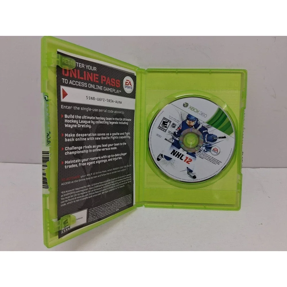 EA Sports NHL 12 Xbox 360 Hockey Video Game Steven Stamkos Cover NTSC